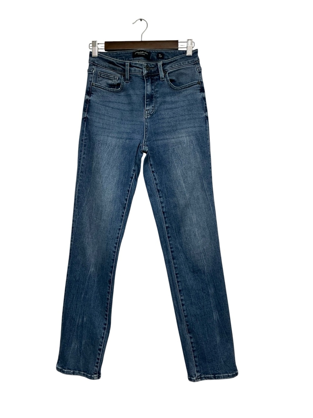 Flag & Anthem Aldie High Rise Straight Leg Jeans Size 4/27 Medium Wash Indigo